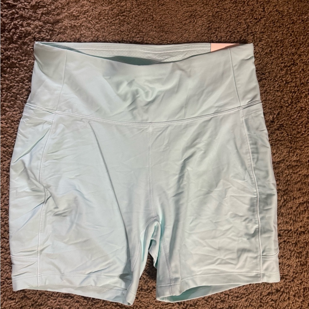 CALIA by Carrie Underwood Women's Pastel Blue Bike Shorts